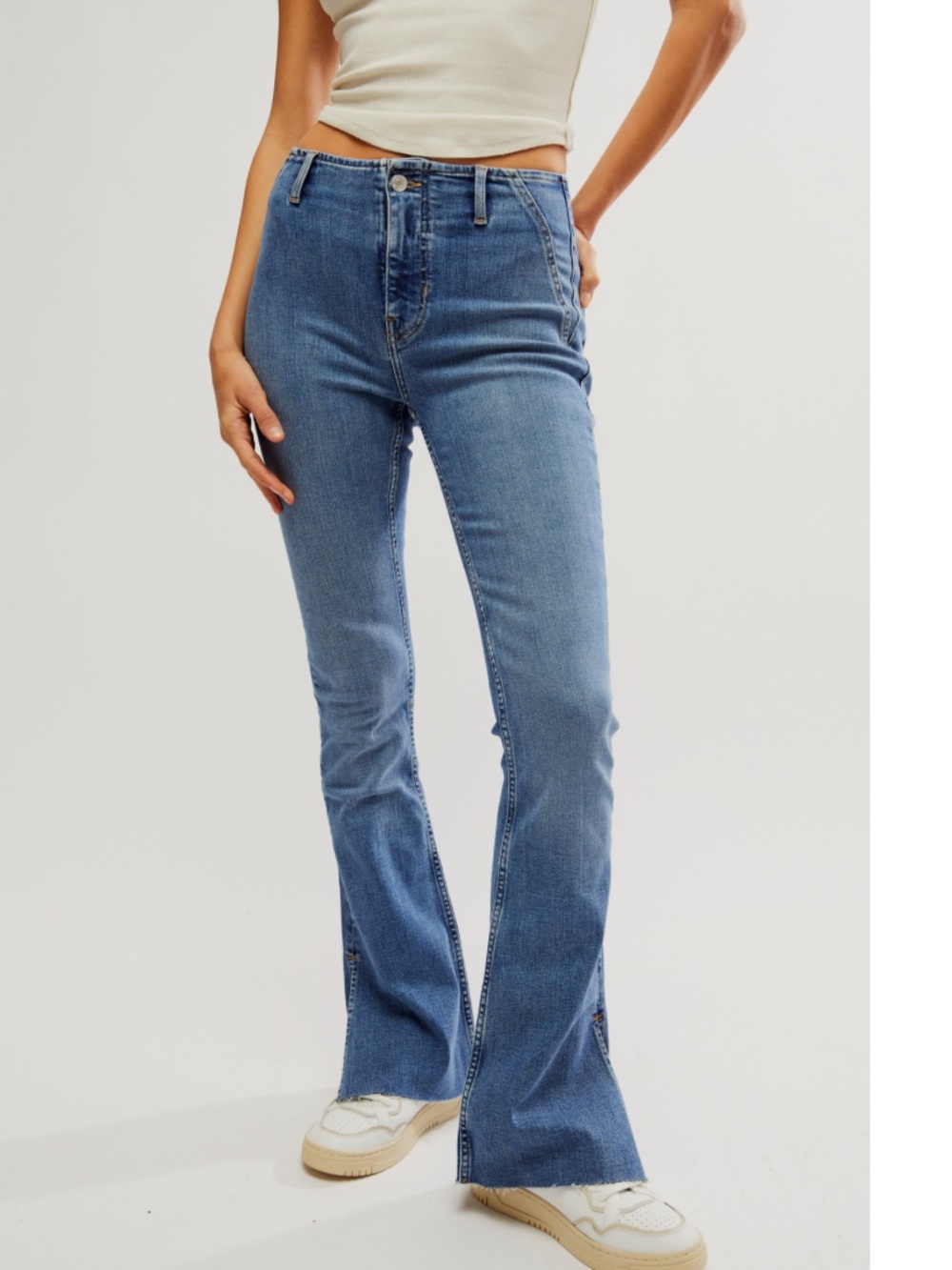We The Free Level Up Slit Bootcut Flare Jeans Size 28